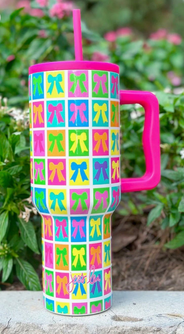 Neon Bow Tumbler