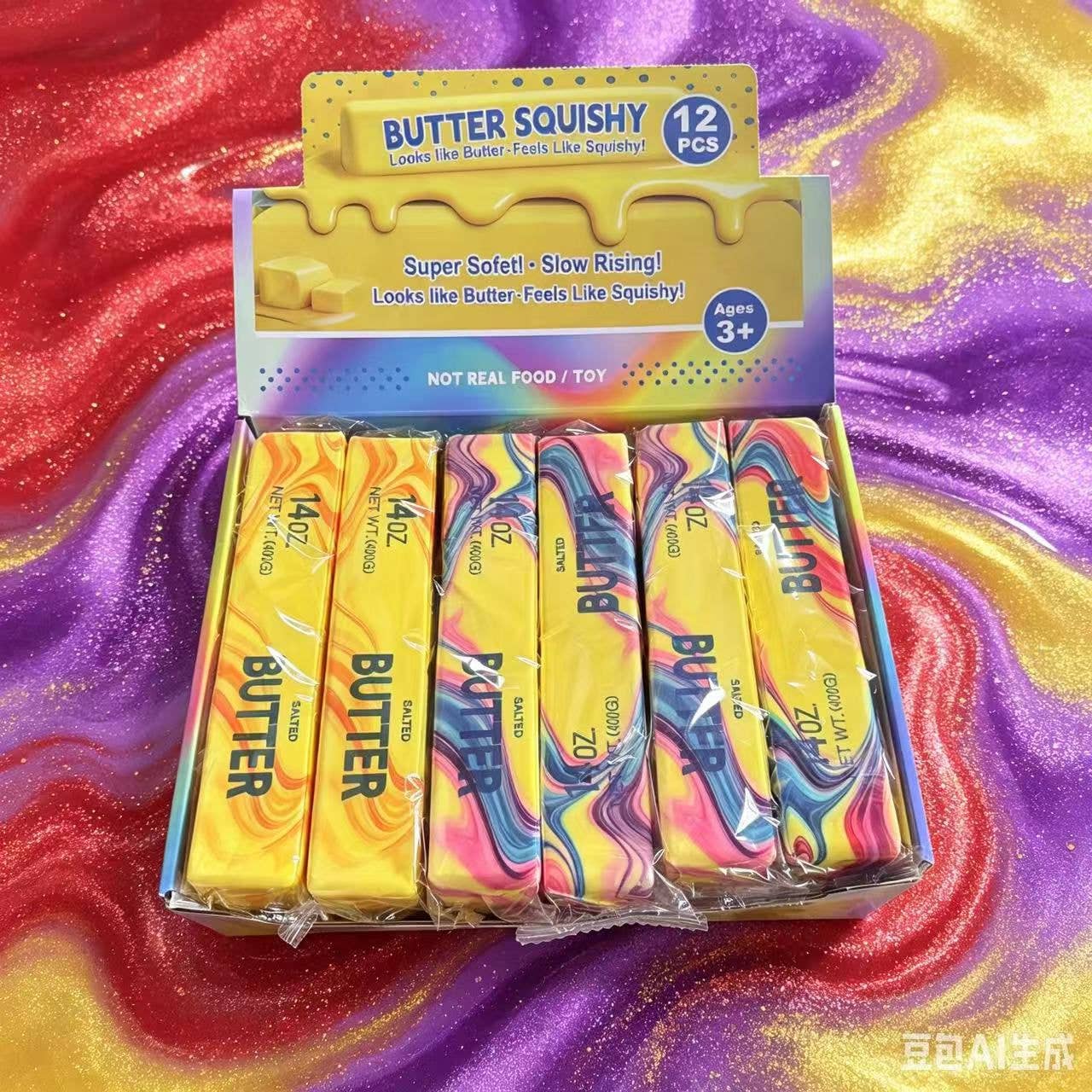 Jumbo Tie-Dye Butter Squishy – Jumbo Slow-Rising Stress Toy