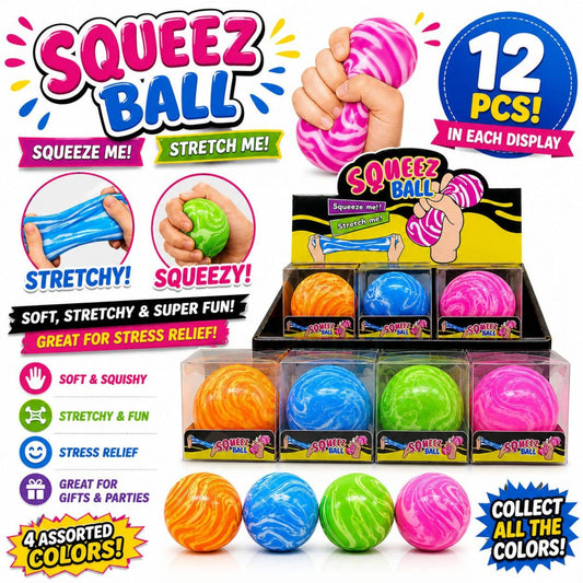 Squeez Marble Ball – Stretchy Stress Ball - Maltose