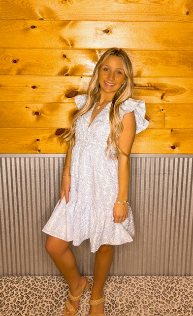 Floral Blues Dress