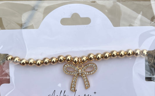 Beaded Bow Bracelet