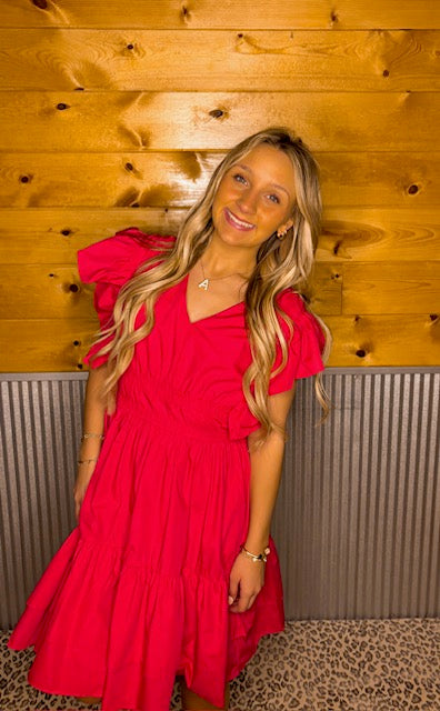 All The Ruffles Dress