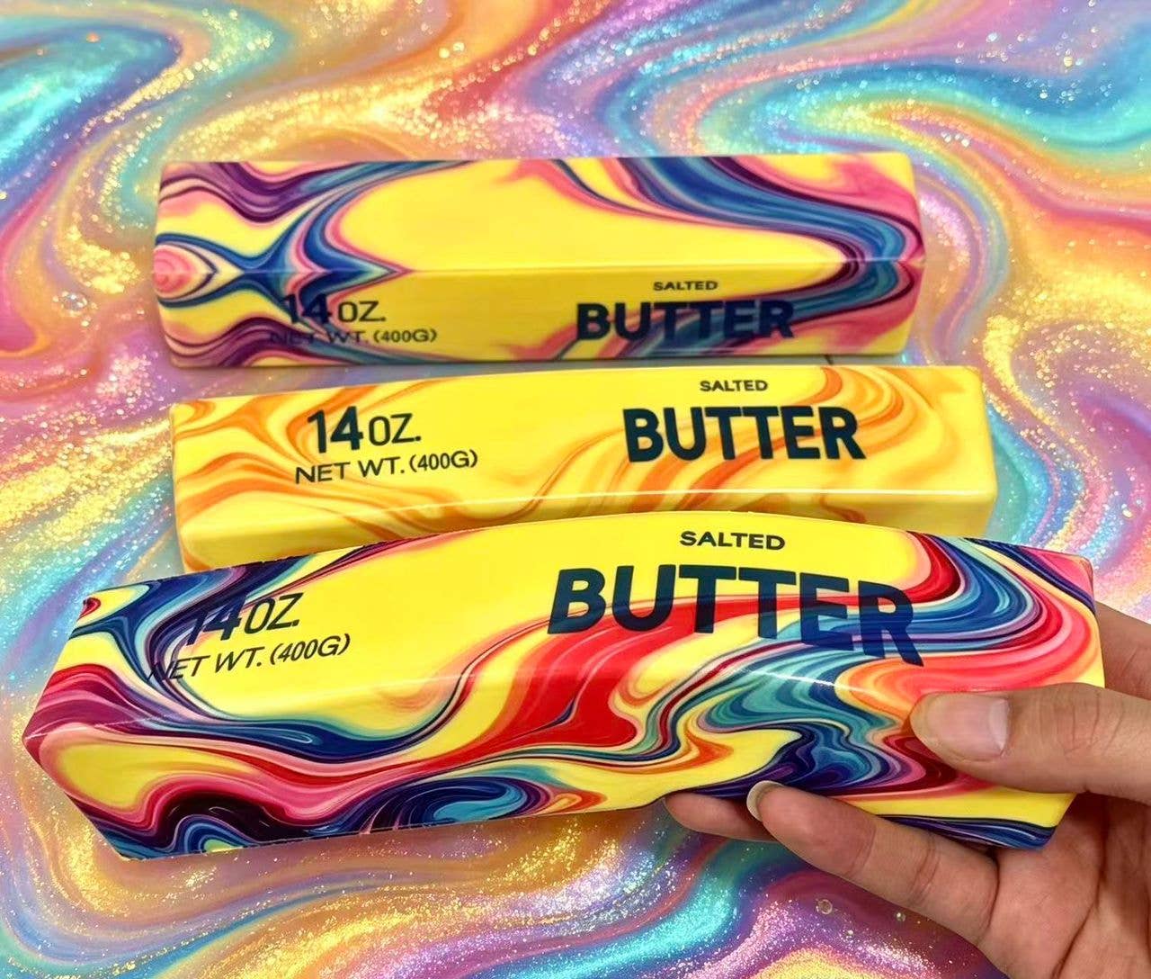Jumbo Tie-Dye Butter Squishy – Jumbo Slow-Rising Stress Toy