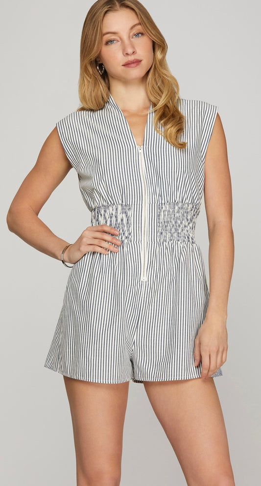 Pinstripes Romper